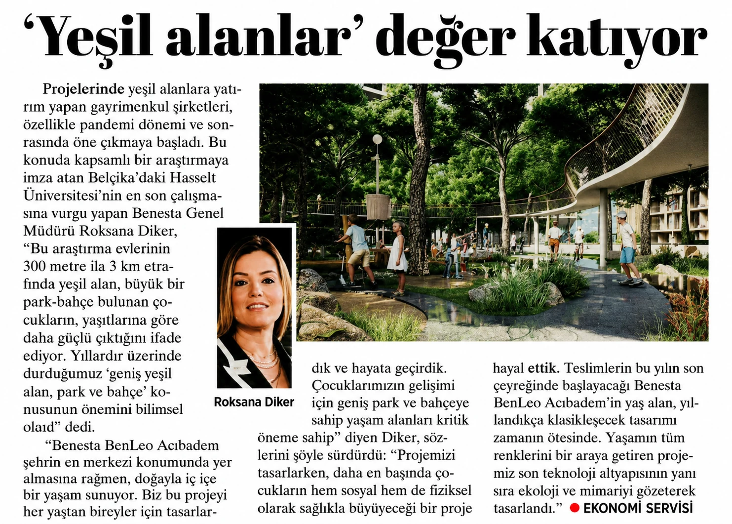 Публикация MİLLİYET в СМИ о Benesta Benleo