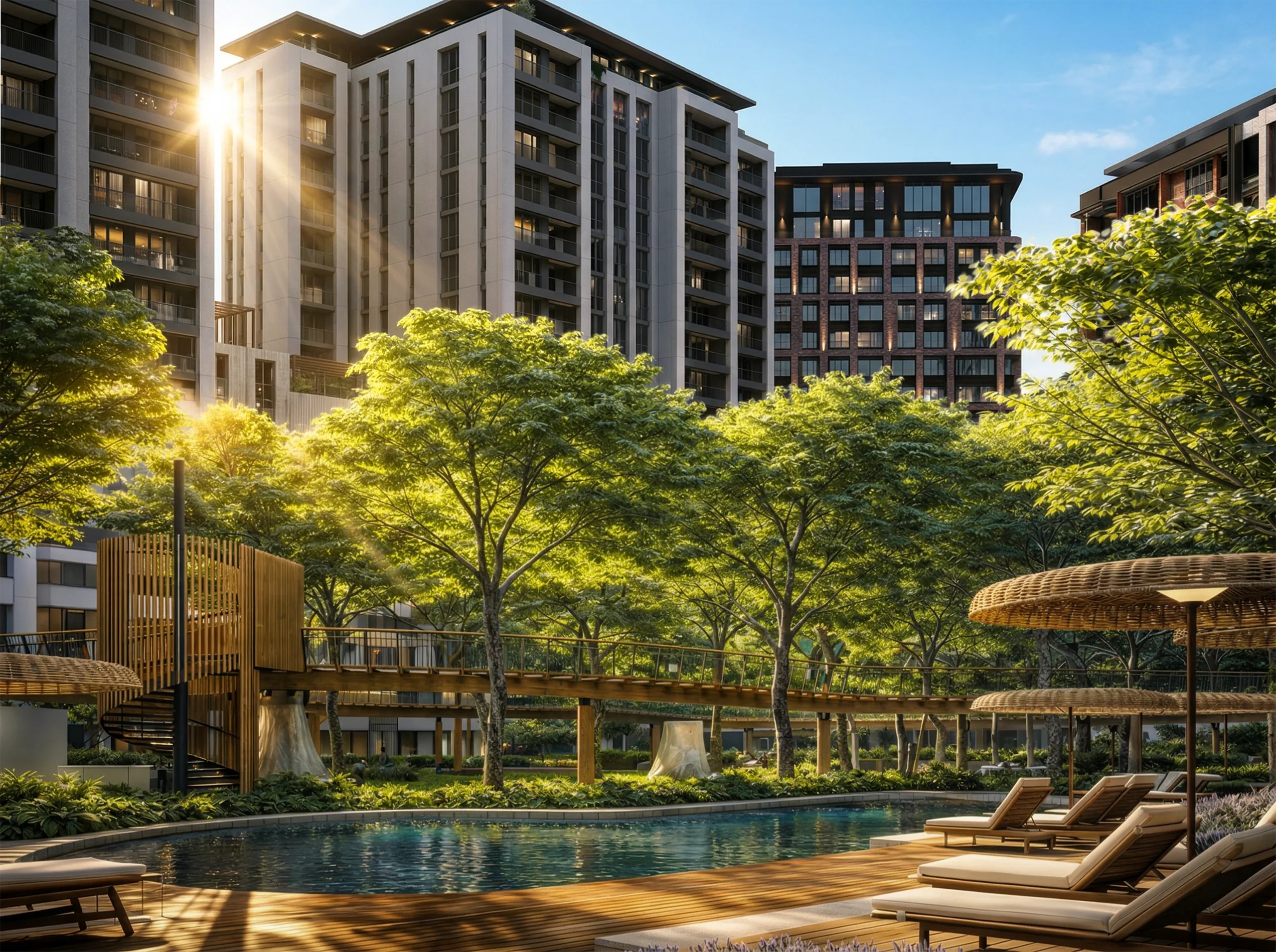Benesta Benleo Park landscape and residence view